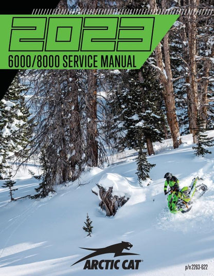 Arctic Cat ZR Norseman Riot M Alpha One 6000 8000 Snowmobile Service factory service manual title page