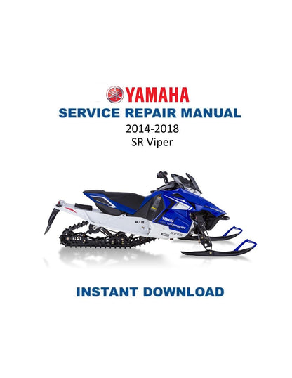 Yamaha SR Viper Snowmobile Service Manual 2014-2018 - Service Manual PDF Instant Download