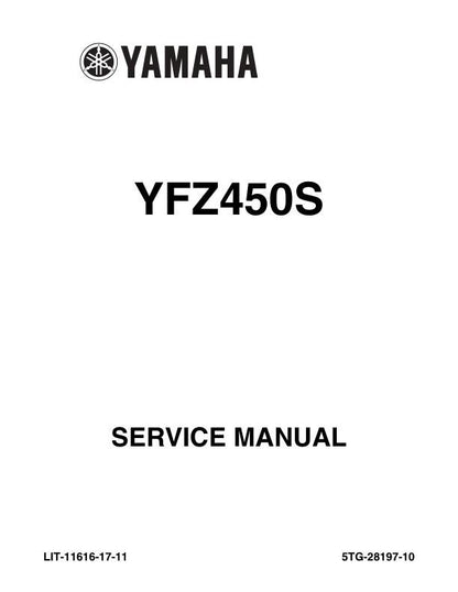Yamaha YFZ450S Motorcycle Service Manual factory service manual title page