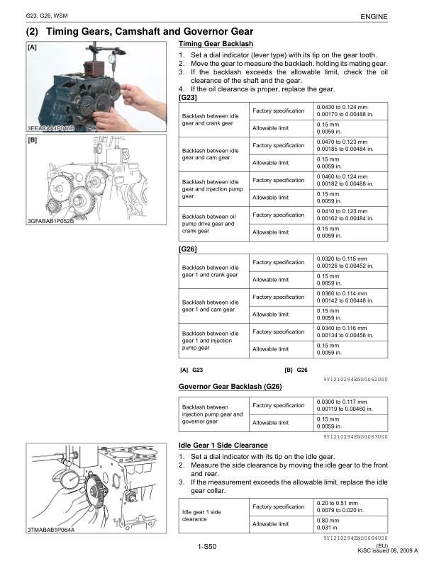 Kubota G 23 26 Mower Service Manual sample page from the repair manual