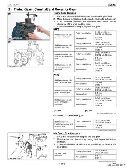 Kubota G 23 26 Mower Service Manual sample page from the repair manual