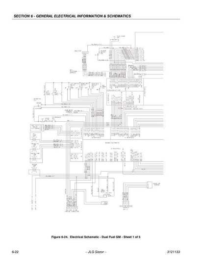 JLG 3394 4394 RT Scissor Lift Service Manual sample page showing schematics and diagrams