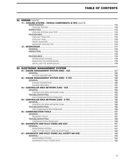 Skidoo Grand Touring 600 900 Snowmobile Service Manual sample page with diagrams and specifications