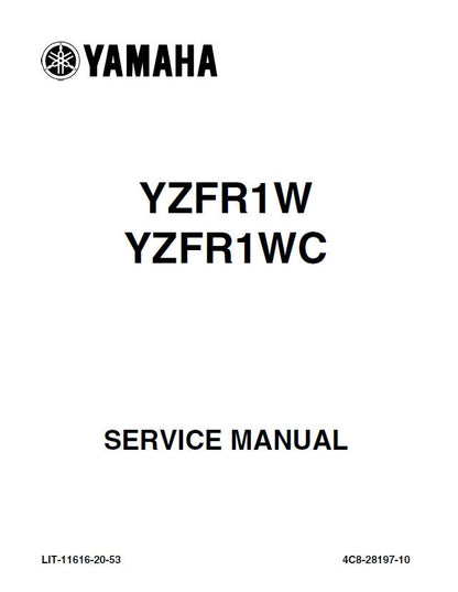 Yamaha YZF-R1 Motorcycle Service Manual factory service manual title page