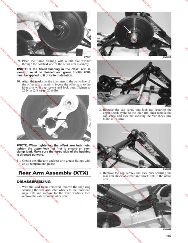 Yamaha SR Viper Snowmobile Service Manual sample page showing schematics and diagrams