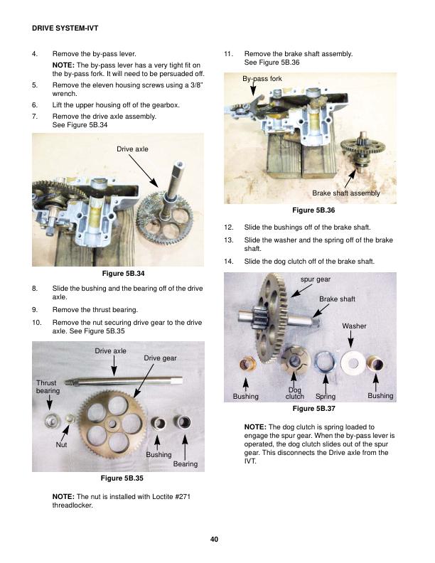 Cub Cadet I Series Tractor Service Manual sample page from the repair manual