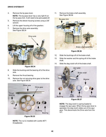 Cub Cadet I Series Tractor Service Manual sample page from the repair manual