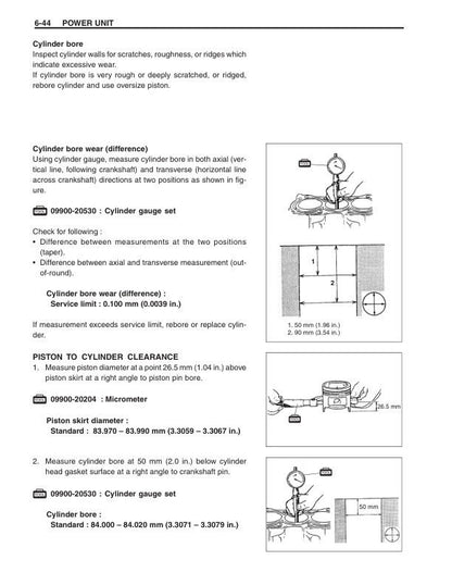 Suzuki DF90 DF100 DF115 DF140 Outboard Service Manual sample page from the repair manual