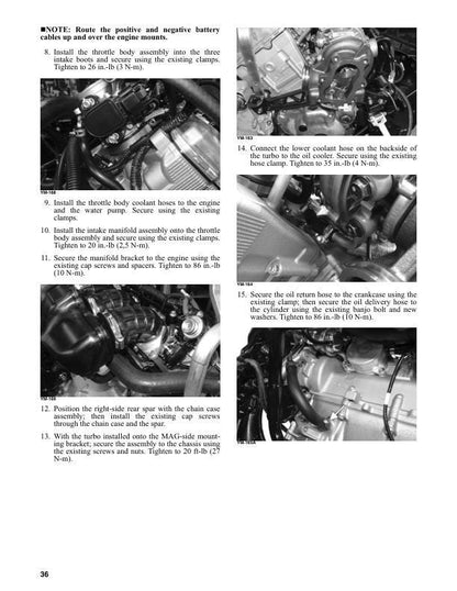 Arctic Cat ZR Riot Pantera Thundercat 7000 9000 Snowmobile Service sample page with diagrams and specifications