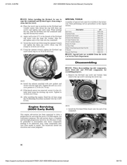 Arctic Cat ZR Riot Norseman Alpha One Snowmobile Service Manual sample page from the repair manual