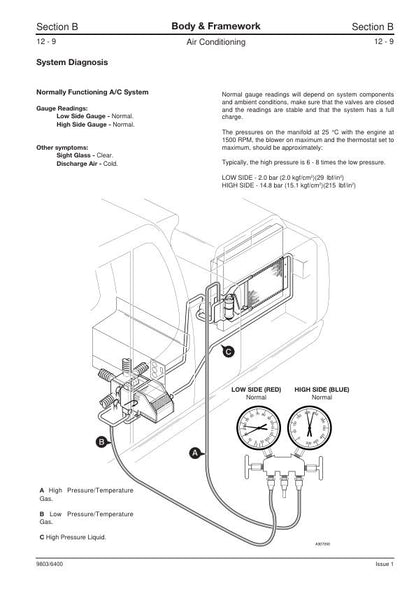 JCB JS 200 210 220 240 260 Tracked Excavator Service Manual table of contents