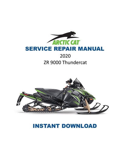 Arctic Cat Thundercat ZR 9000 Snowmobile Service Manual 2020 - Service Manual PDF Instant Download