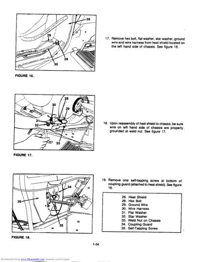 Cub Cadet 1050 1204 1210 Garden Tractor Service Manual sample page from service manual