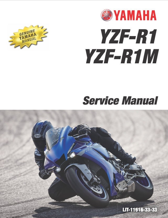 Yamaha YZF-R1 R1M Motorcycle Service Manual factory service manual title page