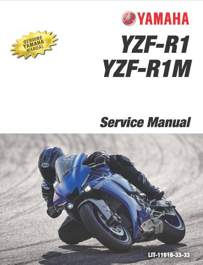 Yamaha YZF-R1 R1M Motorcycle Service Manual factory service manual title page