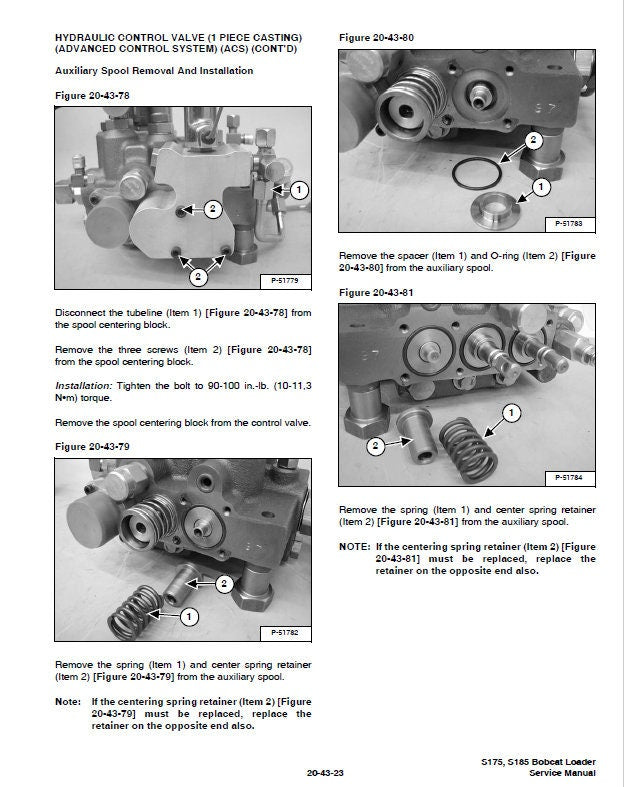 Bobcat S175 S185 Turbo Loader Service Manual sample page from the repair manual