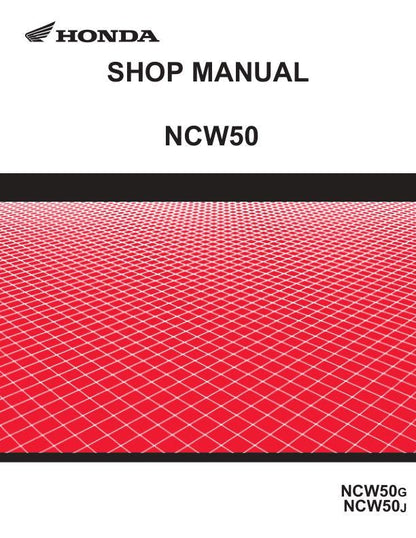 Honda NCW 50 Motorcycle Service Manual factory service manual title page