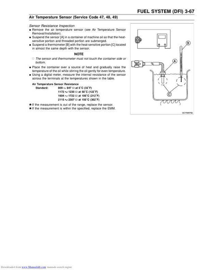 Kawasaki JetSki 1100 Service Manual sample page from the repair manual