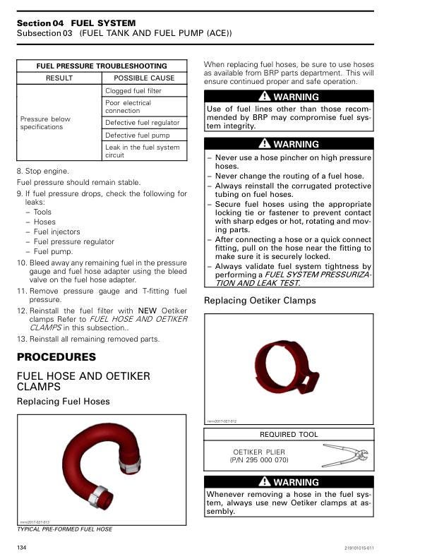Skidoo Tundra 600 900 Snowmobile Service Manual sample page from the repair manual