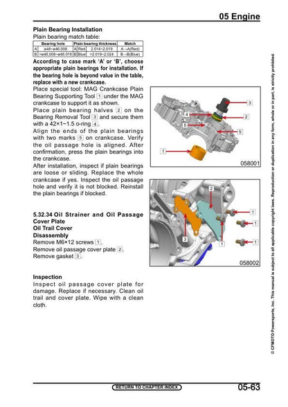 CFMOTO UFORCE 600 UTV Service Manual sample page showing repair procedures