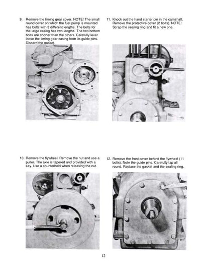 Volvo Penta MD6A MD7A Marine Diesel Engine Service Manual sample page with diagrams and specifications