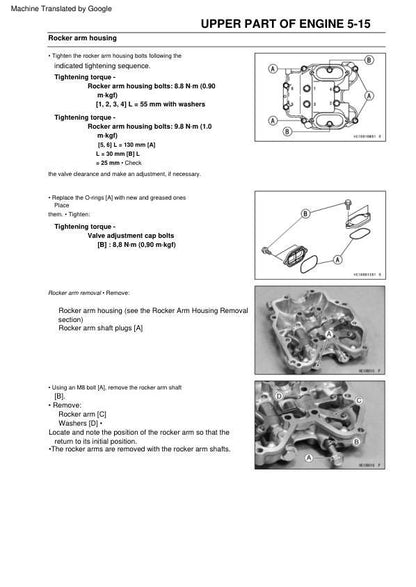 Kawasaki Brute Force 650 KVF650 ATV Service Manual sample page from service manual