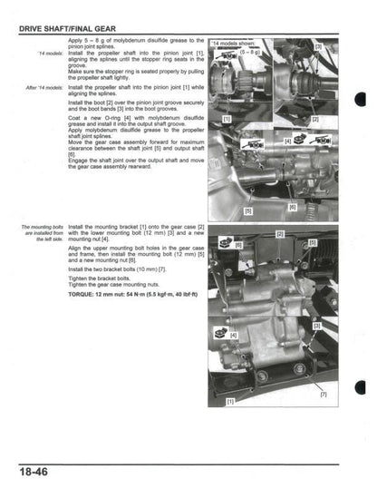 Honda Pioneer SXS700 M2/M4 UTV Service Manual sample page showing schematics and diagrams