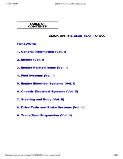 Arctic Cat Firecat Mountain Cat Pantera ZR Snowmobile Service Manual factory service manual title page