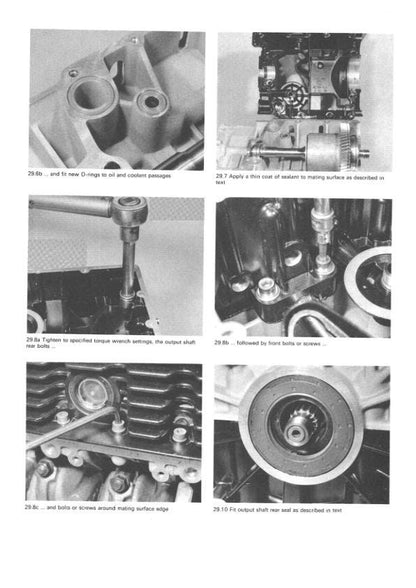 BMW K 100 K 75 Motorcycle Service Manual sample page with technical illustrations