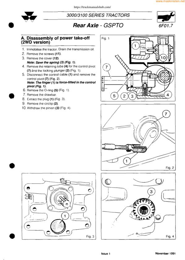 Massey Ferguson MF 3050 3060 3065 Tractor Service Manual sample page from the repair manual