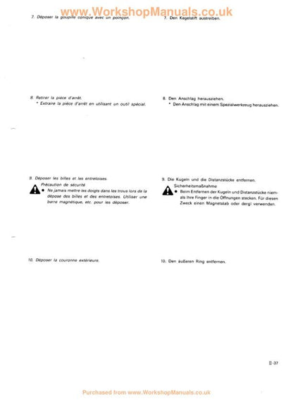 Kubota KH 36 41 51 61 66 91 101 151 Excavator Service Manual sample page with diagrams and specifications