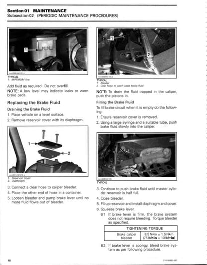Skidoo Summit Freeride MXZ Renegade 600 850 Snowmobile Service Manual sample page with technical illustrations