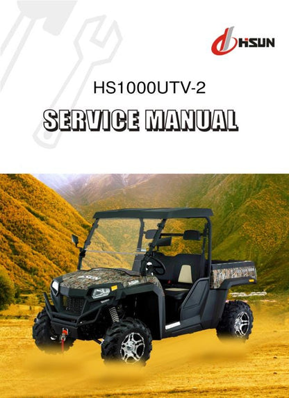 HiSun HS1000 UTV2 Service Manual factory service manual title page