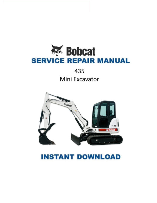 Manual de servicio de mini excavadora Bobcat 435