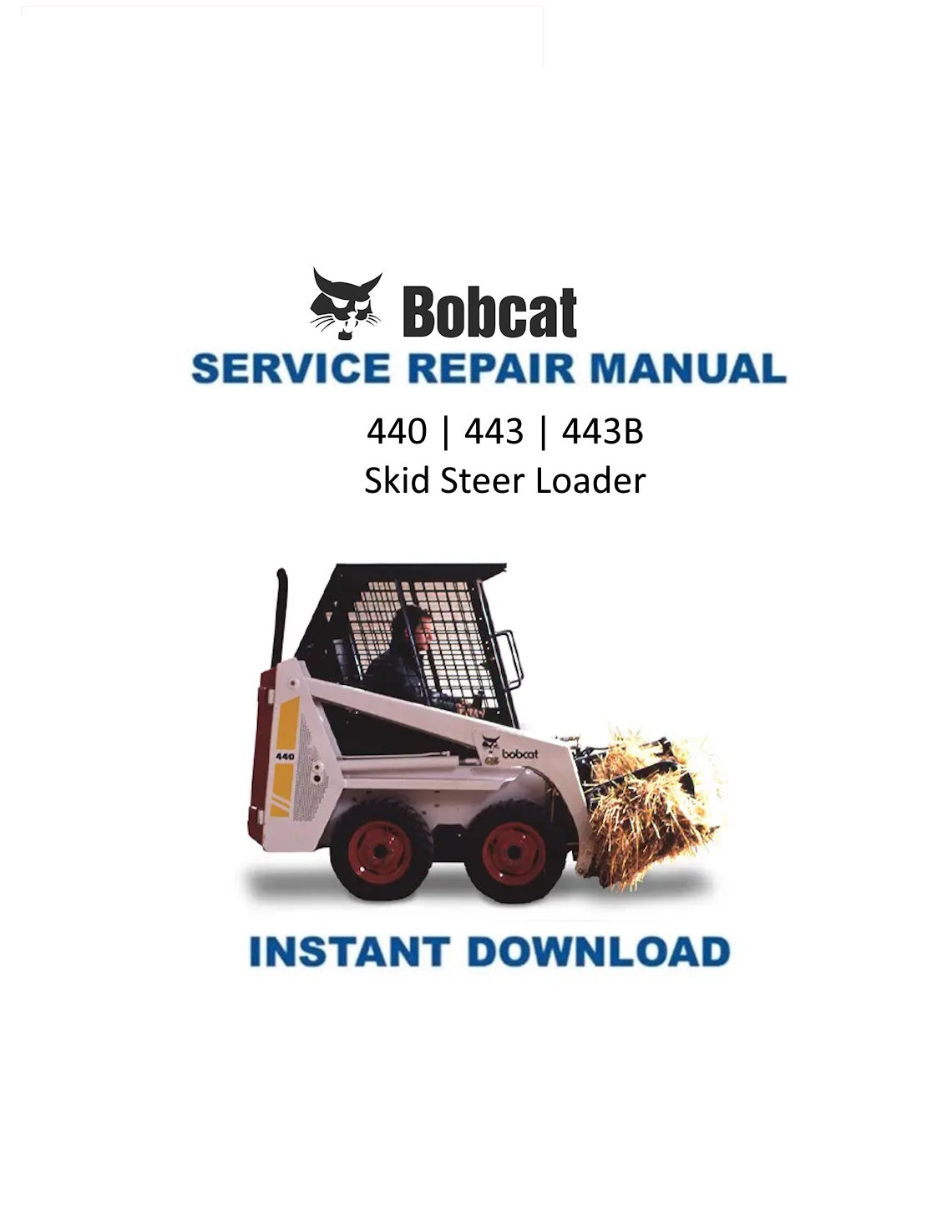 Manuale di servizio pale gommate Bobcat 440 443