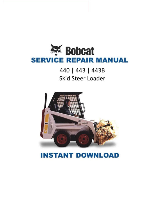 Manual de servicio de cargadora compacta Bobcat 440 443