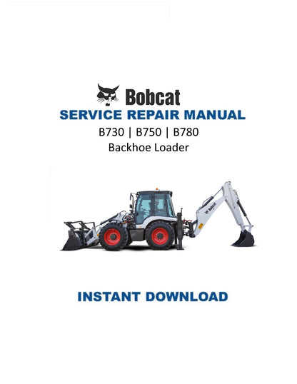 Manual de servicio de retroexcavadora Bobcat B730 B750 B780