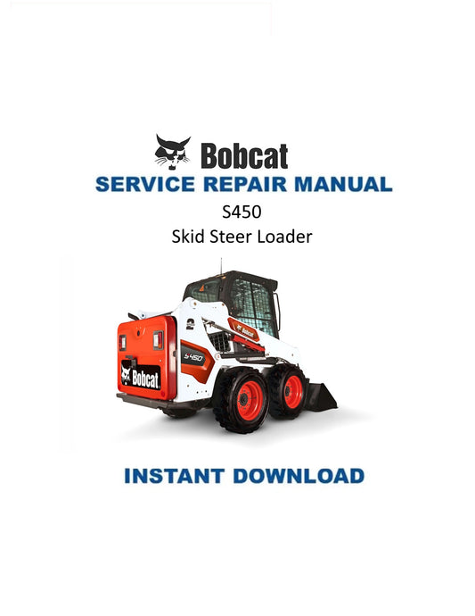 Bobcat S450 Skid Steer Loader Service Manual PDF