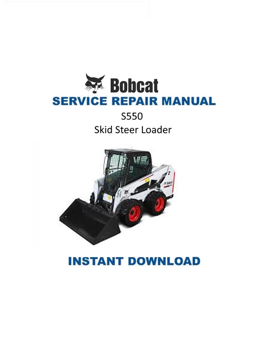 Manual de servicio de cargadora compacta Bobcat S550 | 2007-2025
