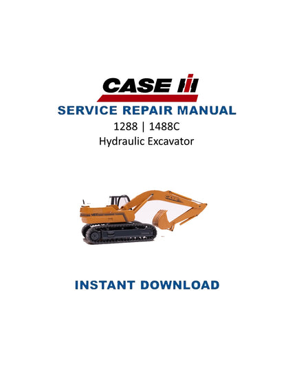 Manuel d’entretien de la pelle hydraulique Case 1288 1488C au format PDF