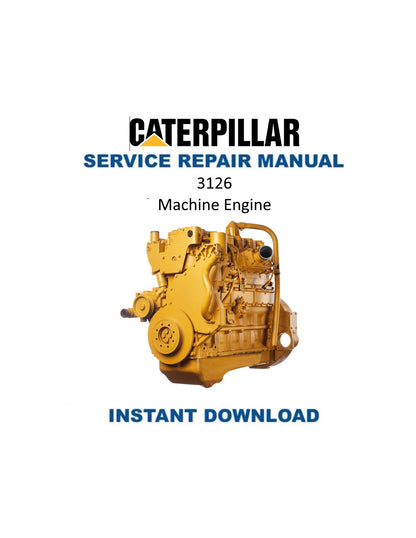 Caterpillar 3126 Machine Engine Service Manual PDF