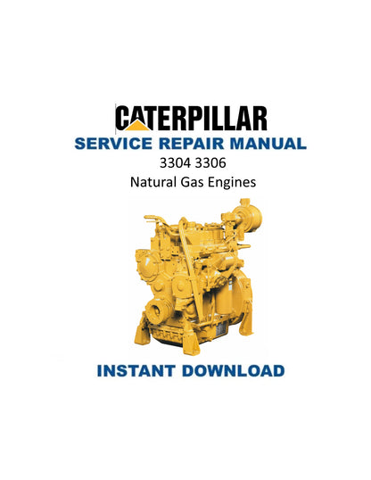 Caterpillar 3304 3306 Erdgas-Motor-Werkstatthandbuch PDF