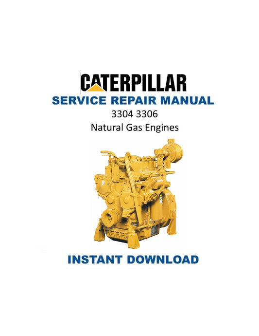 Caterpillar 3304 3306 Natural Gas Engine Service Manual PDF