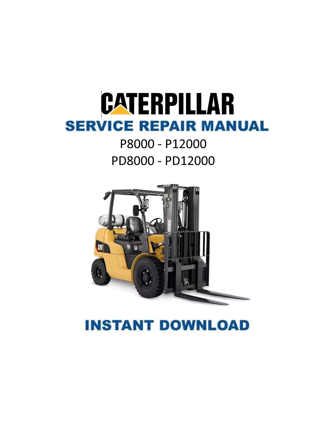 Manual de servicio de montacargas Caterpillar PD8000 - PD12000
