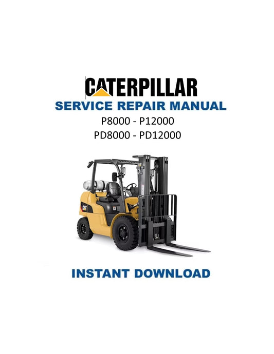 Caterpillar PD8000 - PD12000 Gabelstapler-Werkstatthandbuch PDF