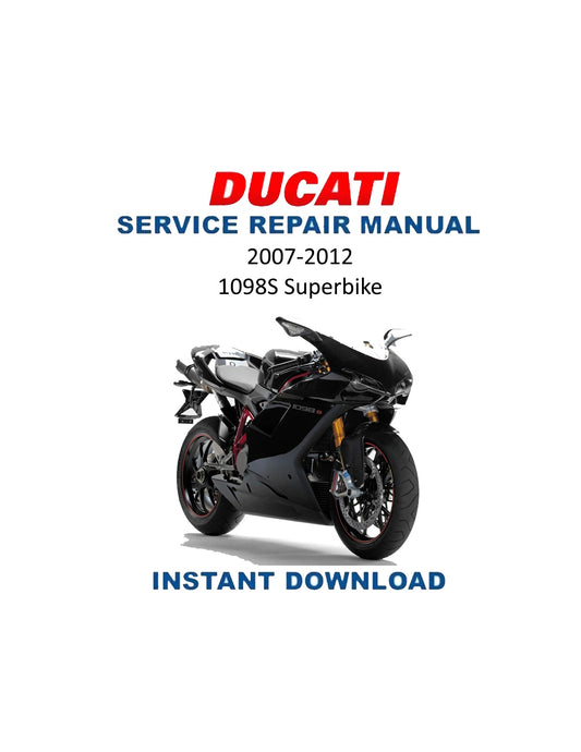 Manual de servicio de motocicleta Ducati 1098S Superbike | 2007-2012