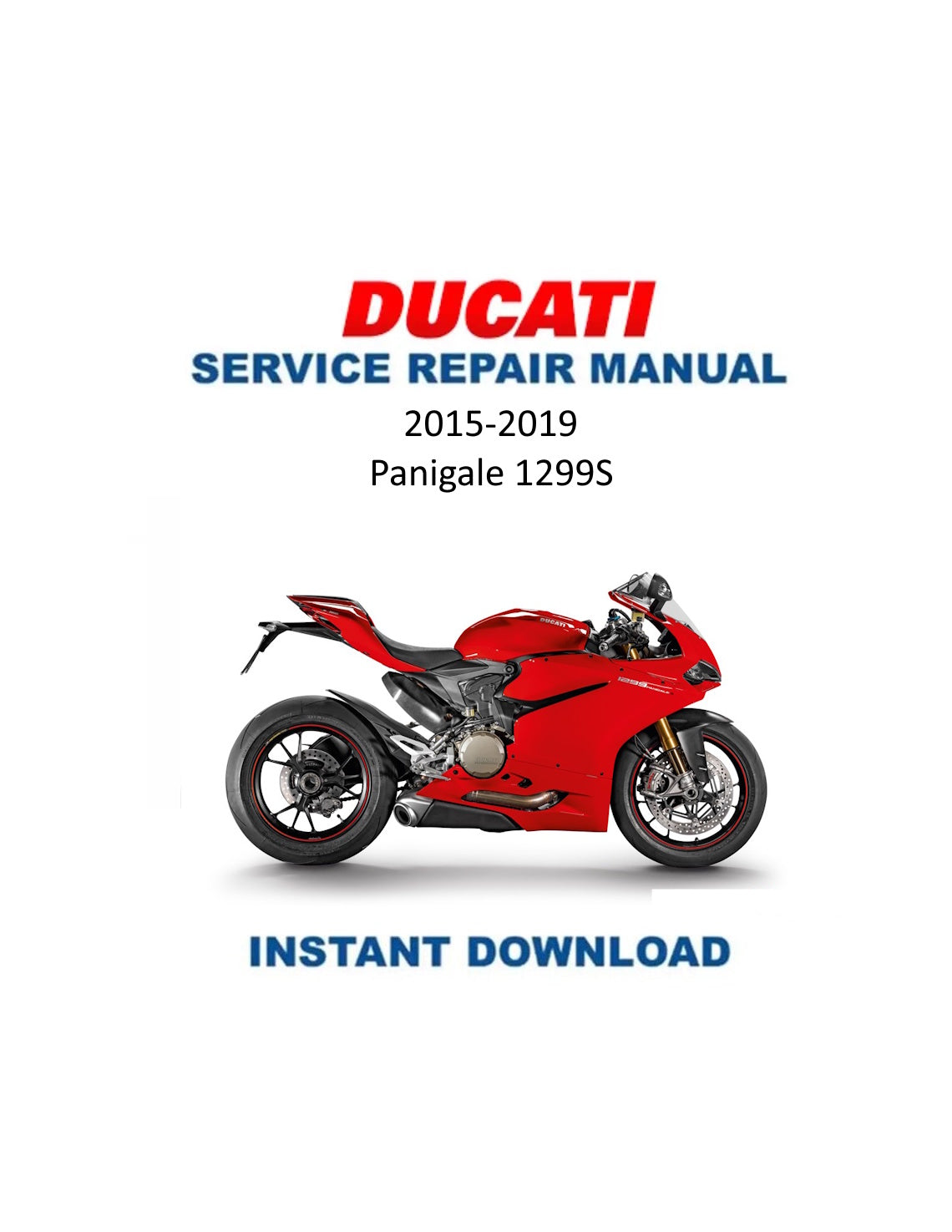 Manual de servicio de motocicleta Ducati Panigale 1299S | 2015-2019