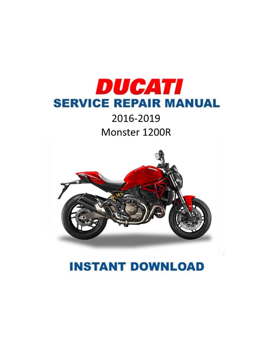 Manual de servicio de motocicleta Ducati Monster 1200R | 2016-2019