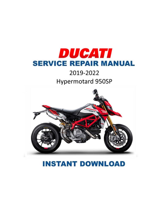 Manual de servicio de motocicleta Ducati Hypermotard 950 SP | 2019-2022
