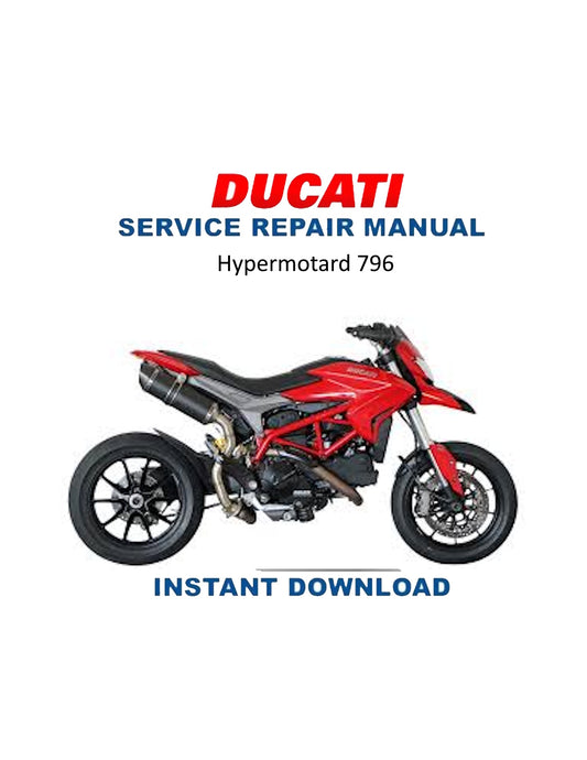 Manual de servicio de motocicleta Ducati Hypermotard 796